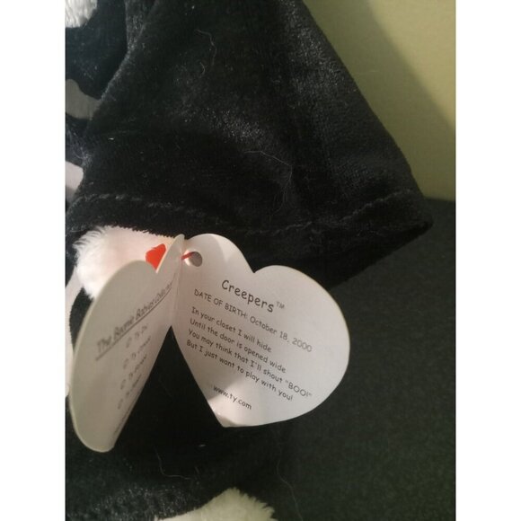 Ty Creepers Halloween Skeleton Beanie Baby – Plush Collectible with Tag - Picture 3 of 4
